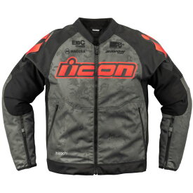 アイコン ICON 2024年春夏モデル ジャケット オーバーロード3 マグナクロス グレー 2Xサイズ 2820-6716 HD店