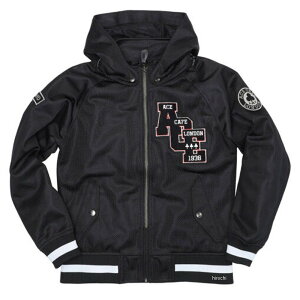 【メーカー在庫あり】 エースカフェロンドン ACE CAFE LONDON 春夏モデル スタジアム メッシュジャケット 黒/黒 Lサイズ SS2404MJ-BKBK/L HD店