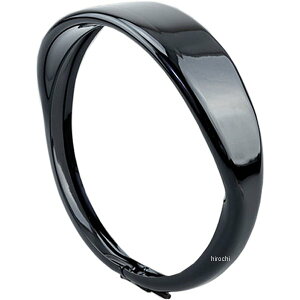 【メーカー在庫あり】 キジマ ヘッドライトベゼル バイザースタイル 5-3/4インチ 04年以降 ハーレー XL 黒 HD-01557 HD店