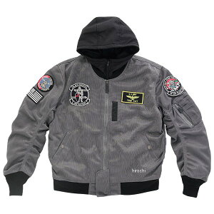 HTVA-2321S ヒューストン HOUSTON 春夏モデル メッシュジャケット MA-1 BLACK KNIGHTS M/C ガンメタ 2XLサイズ HTVA2321SGM2 HD店