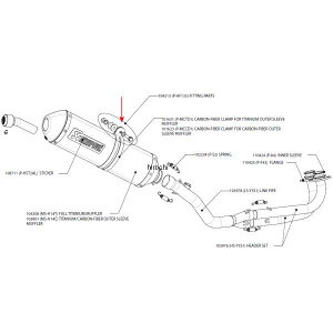 AN|rb` AKRAPOVIC tBbeBOLbg T-MAX500 P-HF133 HDX