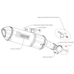 AN|rb` AKRAPOVIC tBbeBOLbg Nvoh 06N-10N FZ1AtFU[ P-HF204 HDX