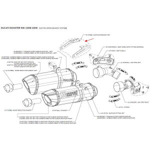 AN|rb` AKRAPOVIC tBbeBOLbg 08N-09N hDJeB X^[696 P-HF394 HDX
