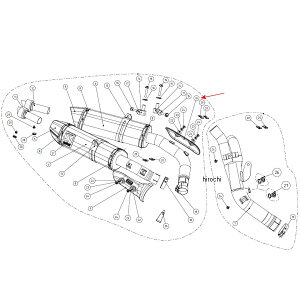 AN|rb` AKRAPOVIC yApq[gV[h  09N-11N YZF-R1 J[{ P-HSY10R5L HDX