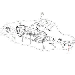 AN|rb` AKRAPOVIC Nvoh 08N-09N Ninja250R XeX P-R26 HDX