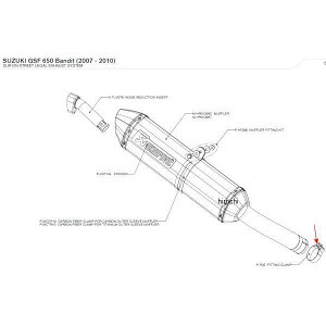 アクラポビッチ AKRAPOVIC フィッティング クランプ 07年-10年 バンディット GSF650 P-R32 HD店