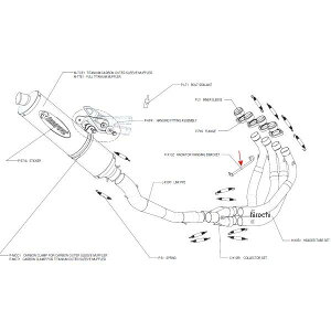 AN|rb` AKRAPOVIC WG^[Xe[ 03N-05N Z1000 P-X10Z HDX