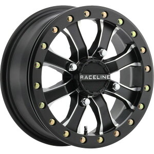 �yUSA�݌ɂ���z Raceline Wheels Black Mamba Beadlock �z�C�[�� 15x6 - 4/137 - 5+1 �� 0230-1445 HD�X