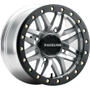 �yUSA�݌ɂ���z Raceline Wheels Ryno Beadlock �z�C�[�� 15x10 - 4/156 - 5+2 ��/�V���o�[ 0230-1475 HD�X