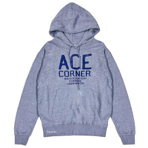 【メーカー在庫あり】 エースカフェロンドン ACE CAFE LONDON 2024年秋冬モデル プルオーバー フーディー ACE CORNER ヘザーグレー Mサイズ AC001PP HD店