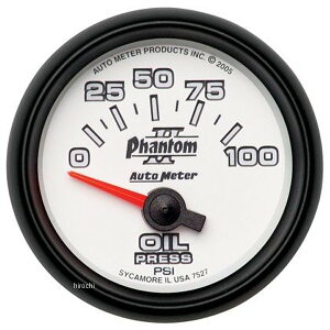 yUSA݌ɂz I[g[^[ Autometer Phantom II 52mm V[gXC[vdq 0-100psi v atm7527 HDX