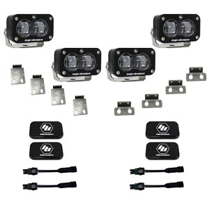 yUSA݌ɂz Baja Designs 21N-22N tH[h F-150 Raptor S2 SAE Dual Fog Pocket Light Kit - Clear baj448166 HDX