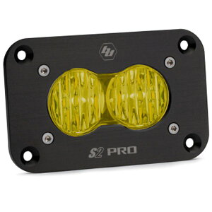 �yUSA�݌ɂ���z Baja Designs S2 Pro Wide Cornering Pattern Flush Mount LED ���C�g - Amber baj481015 HD�X