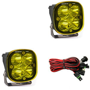yUSA݌ɂz Baja Designs Squadron ProV[Y Spot Pattern LED Light Pods - Amber baj497811 HDX