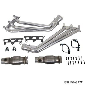 �yUSA�݌ɂ���z BBK 10�N-11�N �J�}�� V6 Long Tube Exhaust Headers With Converters - 1-5/8 Silver Ceramic bbk40410 HD�X