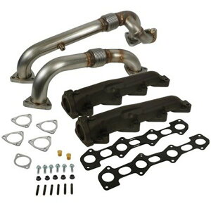 yUSA݌ɂz BD Diesel 08N-10N tH[h F-250/F-350/F-450/F-550 Powerstroke 6.4L Up Pipes Kit w/Manifold Set bdd1041484 HDX