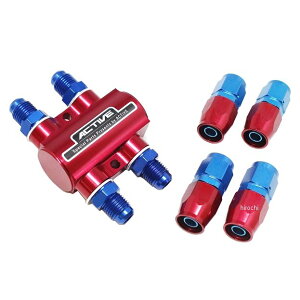 アクティブ ACTIVE サーモスタットキット #8 ストレートフィッティング4個付 赤 AC1340218 HD店