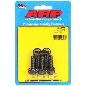 �yUSA�݌ɂ���z ARP M8 x 1.25 x 25mm Hex �u���b�N�I�L�T�C�h �{���g 5���� arp661-1002 HD�X