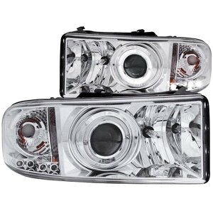 yUSA݌ɂz ANZO 1994-2001 Dodge Ram vWFN^[wbhCg w/ Halo Chrome anz111195 HDX