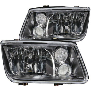 �yUSA�݌ɂ���z ANZO 1999-2005 �t�H���N�X���[�Q�� Jetta Crystal �w�b�h���C�g �u���b�N w/o Bulbs anz121169 HD�X