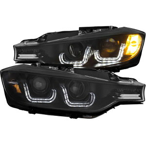 yUSA݌ɂz ANZO 2012-2015 BMW 3V[Y vWFN^[wbhCg w/ U-Bar Black anz121504 HDX