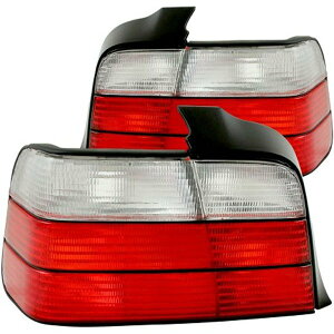 �yUSA�݌ɂ���z ANZO 1992-1998 BMW 3�V���[�Y E36 Sedan Taillights Red/Clear anz221216 HD�X