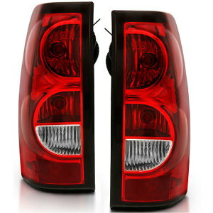 �yUSA�݌ɂ���z ANZO 2004-2007 Chevy Silverado Taillight Red/Clear Lens w/�u���b�N Trim (OE Replacement) anz311302 HD�X