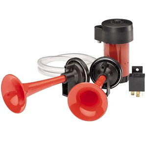�yUSA�݌ɂ���z Hella Twin Trumpet Horn �L�b�g 12V 240W 795-800Hz 118dB hella003001651 HD�X