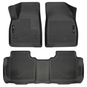 Husky Liners Weatherbeater 17-23 Cadillac XT5 / 17-23 GMC Acadia Front & 2nd Seat Floor Liners - Blk hsl99141 HDX