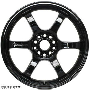 �yUSA�݌ɂ���z Gram Lights 57DR 18x9.5 +38 5-100 Glossy �u���b�N Wheel glsWGIX38DGX HD�X