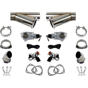 yUSA݌ɂz Granatelli 2.5in XeXX`[ Electronic Dual Exhaust Cutout gms307525K HDX