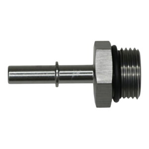 �yUSA�݌ɂ���z DeatschWerks 10AN ORB Male to 5/16in Male EFI Quick Connect �A�_�v�^�[ - �A�m�_�C�Y�h DW Titanium dwk6-02-0124 HD�X