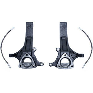 �yUSA�݌ɂ���z MaxTrac 02-18 Dodge RAM 1500 2WD 4.5in �t�����g Lift Spindles w/Extended DOT Compliant Brake Lines mxt702145 HD�X