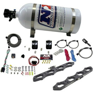 yUSA݌ɂz Nitrous Express tH[h Coyote 5.0L V8 Nitrous Wet Port Plate Kit w/10lb Bottle nex20956-10 HDX