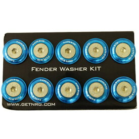 【USA在庫あり】 NRG Fender Washer キット w/Rivets For Plastic (Blue) - セット of 10 nrgFW-100BL HD店