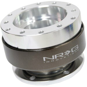 �yUSA�݌ɂ���z NRG Quick Release Gen 2.0 - Silver Body / �N���[�� Ring SFI Spec 42.1 nrgSRK-200-1SL HD�X