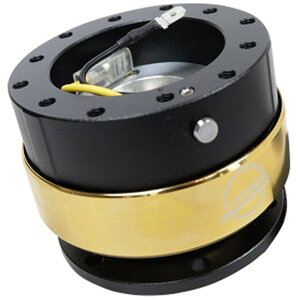 �yUSA�݌ɂ���z NRG Quick Release Gen 2.0 �u���b�N Body / �N���[�� Gold Ring nrgSRK-200BK-CG HD�X