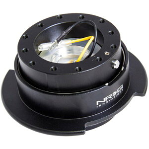 �yUSA�݌ɂ���z NRG Quick Release Kit Gen 2.5 �u���b�N / �u���b�N Ring w/Finger Grooves nrgSRK-250BK HD�X