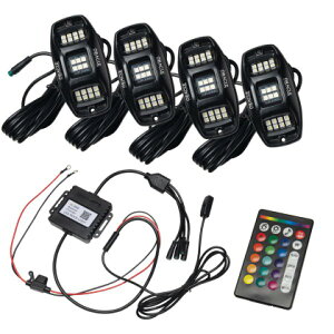 �yUSA�݌ɂ���z Oracle Underbody RGB+W �z�C�[�� Well Rock ���C�g �L�b�g - 4 PCS - ColorSHIFT SEE WARRANTY orl5895-339 HD�X