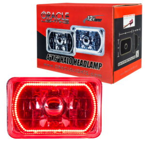 �yUSA�݌ɂ���z Oracle Pre-Installed ���C�g 4x6 IN. Sealed Beam - ���b�h Halo SEE WARRANTY orl6909-003 HD�X