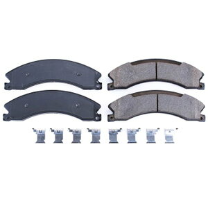 �yUSA�݌ɂ���z Power Stop 12�N-19�N GMC Sierra 2500 HD �t�����g or ���� Z17 Evolution Ceramic �u���[�L�p�b�h w/Hardware psb17-1565 HD�X