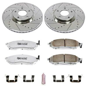 �yUSA�݌ɂ���z Power Stop 08�N-12�N Infiniti EX35 �t�����g Z26 Street Warrior �u���[�L �L�b�g psbK112-26 HD�X