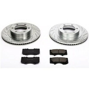 �yUSA�݌ɂ���z Power Stop 03�N-09�N Lexus GX470 �t�����g Z23 Evolution Sport �u���[�L �L�b�g psbK2421 HD�X