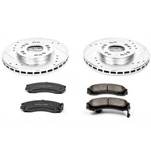 �yUSA�݌ɂ���z Power Stop 91�N-96�N �_�b�W Stealth �t�����g Z23 Evolution Sport �u���[�L �L�b�g psbK798 HD�X