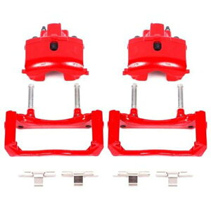 �yUSA�݌ɂ���z Power Stop 07�N-09�N Chrysler Aspen ���� ���b�h Calipers w/�u���P�b�gs - 2�� psbS4836 HD�X