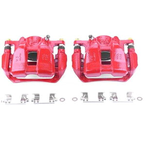 �yUSA�݌ɂ���z Power Stop 13�N-18�N �z���_ Accord �t�����g ���b�h Calipers w/�u���P�b�gs - 2�� psbS7106 HD�X