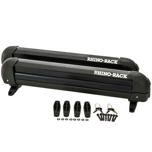 �yUSA�݌ɂ���z Rhino-Rack Universal Ski/Snowboard Carrier - Fits 4 2��s of Skis or 2 Snowboards - �u���b�N rhr574 HD�X