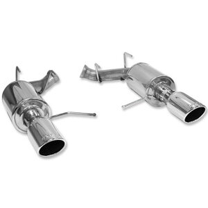 �yUSA�݌ɂ���z Roush 2011-2014 �t�H�[�h Mustang V6 Enhanced Sound Dual Axle-Back w/ Round Tips rsh421145 HD�X