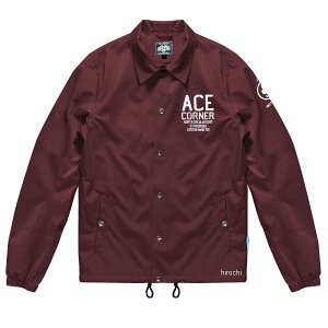 エースカフェロンドン ACE CAFE LONDON 2025年春夏モデル ウォータープルーフコーチジャケット バーガンディ Sサイズ AS2501WS HD店