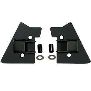 �yUSA�݌ɂ���z Rugged Ridge 97-02 Jeep �����O���[ TJ Black Mirror Relocation Brackets rug11025.02 HD�X